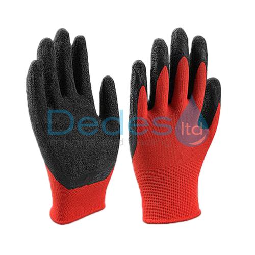 ΓΑΝΤΙΑ Β/Τ NAYLON ΜΕ ΕΠΙΚΑΛΥΨΗ ΝΙΤΡΙΛΙΟΥ Νο10 ΜΑΥΡΟ ΚΟΚΚΙΝΟ KAPRIOL ΙΤΑΛΙΑΣ ΑΝΑ ΖΕΥΓΟΣ