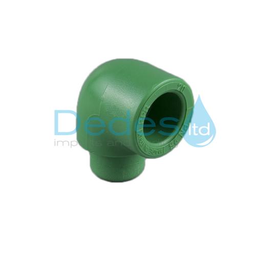 ΓΩΝΙΑ ΠΡΑΣΙΝΗ PPR Φ20 Β/Τ ΑΡΣΕΝΙΚΗ-ΘΗΛΥΚΗ 90⁰ SOLISAN ΑΠΛΗ ΡΝ25 ΠΟΛΥΠΡΟΠΥΛΕΝΙΟΥ