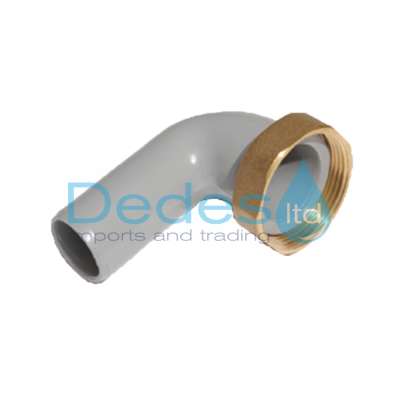 ΓΩΝΙΑ ΑΠΟ PVC SOLIDRAINS ΓΚΡΙ Φ32 x 1.1/4" ΘΗΛ. ΟΡΕΙΧΑΛΚΙΝΟ ΠΑΞΙΜΑΔΙ ΓΙΑ ΒΑΛΒΙΔΑ ΜΠΑΝΙΟΥ-ΝΤΟΥΖΙΕΡΑΣ