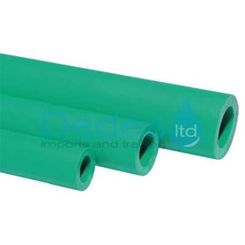 ΣΩΛΗΝΑΣ ΠΡΑΣΙΝΟΣ ΜΕ ΙΝΕΣ ΓΥΑΛΙΟΥ Φ40x5.5 GLASS GF PN20 ΕΥΘΥΓΡΑΜΜΟΣ SDR7.4 ΠΟΛΥΠΡΟΠΥΛΕΝΙΟΥ