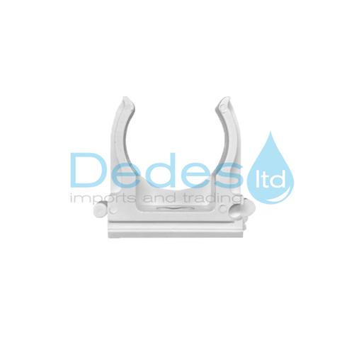 ΣΤΗΡΙΓΜΑ-ΚΛΙΠΣ ΜΟΝΟ Φ25 ΛΕΥΚΟ NOVA Β/Τ PPR-T ΚΟΥΜΠΩΤΟ ΡΝ25 ΠΟΛΥΠΡΟΠΥΛΕΝΙΟΥ ΓΙΑ ΚΟΛΛΗΤΗ ΣΩΛΗΝΑ